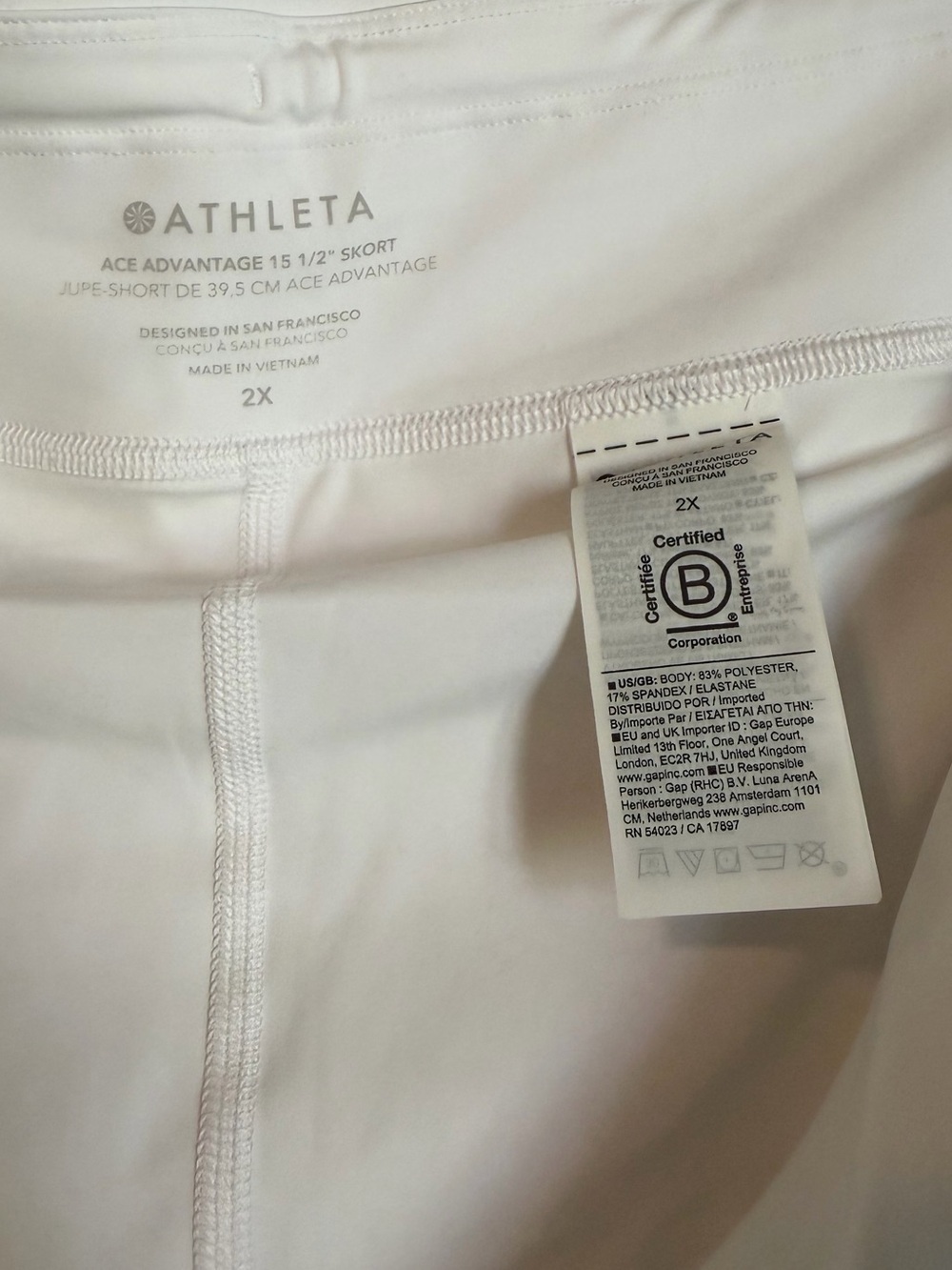 NWT Athleta Ace Advantage High Rise 15.5" Skort - Picture 7 of 7